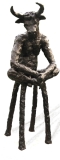 Minotaurus, 47 cm hoog, brons, 2006